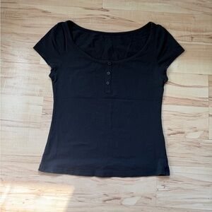 lululemon athletica Black Short Sleeve Tee